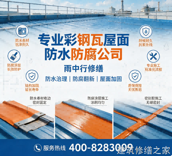 2026/9肇庆四会市彩钢瓦屋面防水5家靠谱公司整理